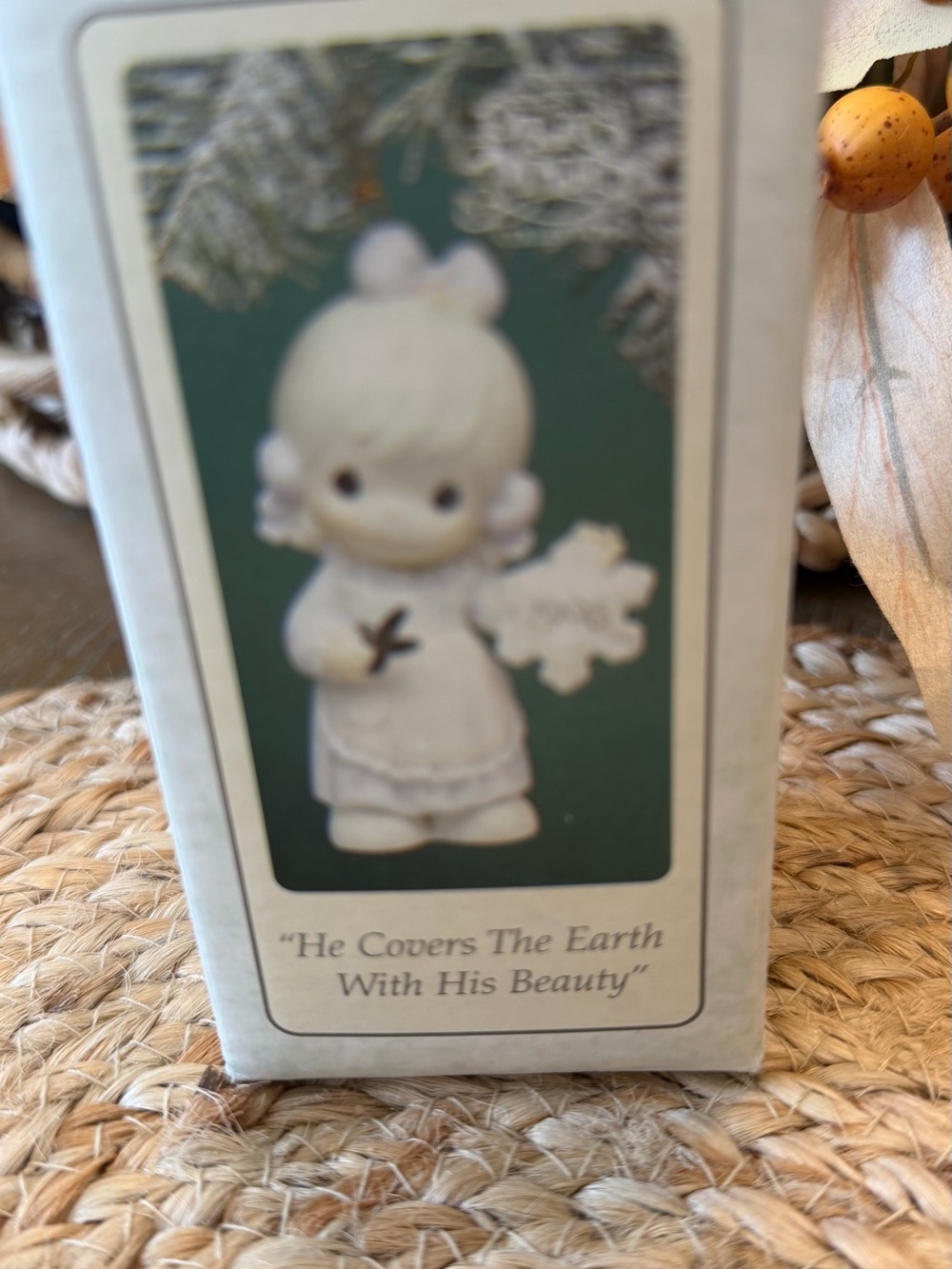Precious Moments 1995 porcelain hanging ornament new in box